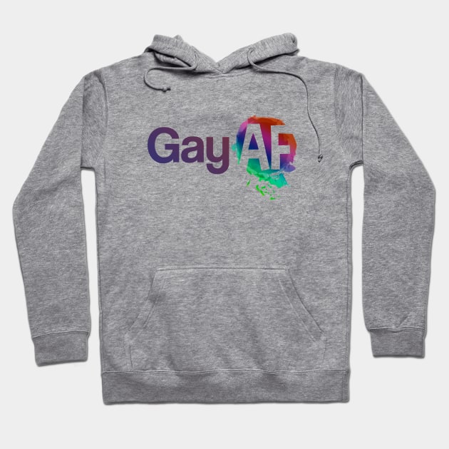 Gay AF Hoodie by hoopoe